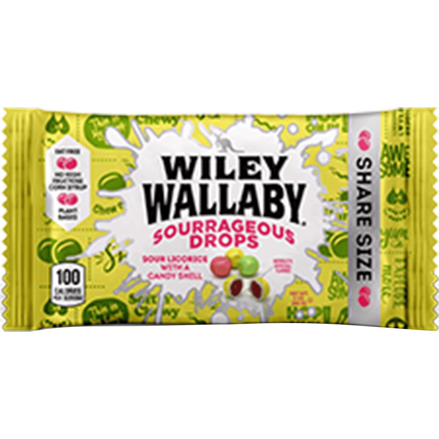 Wiley Wallaby Sourrageous Drops, 3oz Share Size, 18ct
