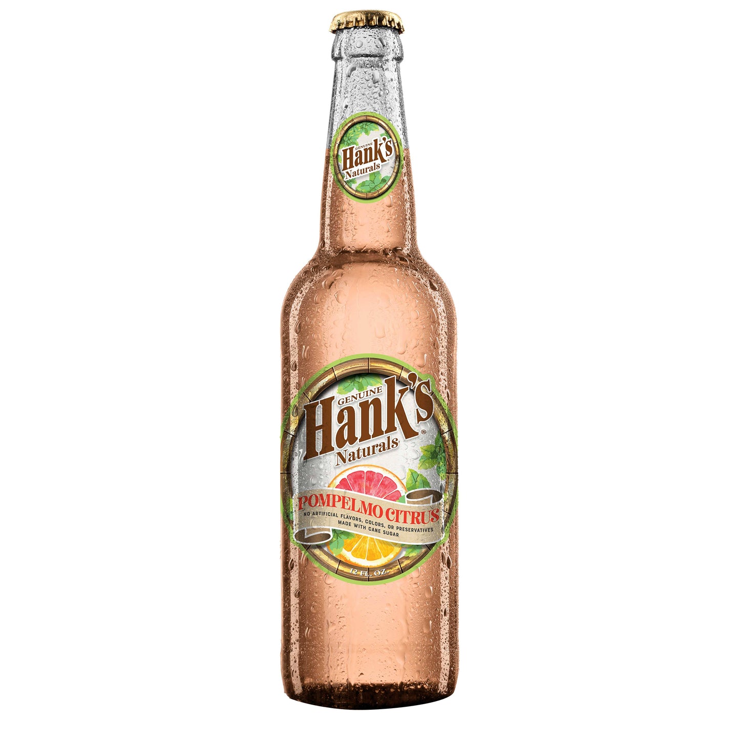 Hank's Naturals Pompelmo Citrus, 12ct Glass Bottles