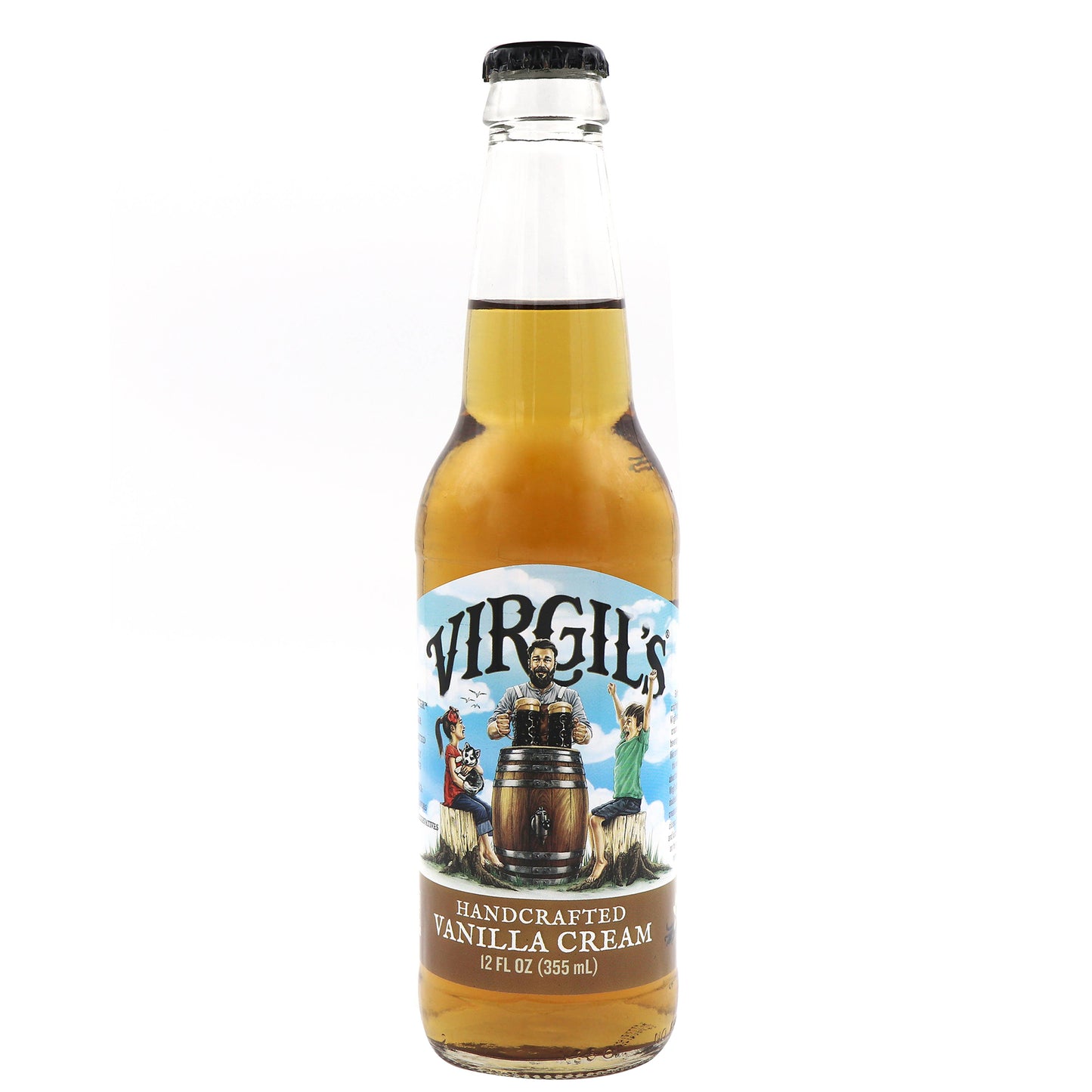 WBC Vanilla Cream Soda, 12oz Glass Bottle 12ct