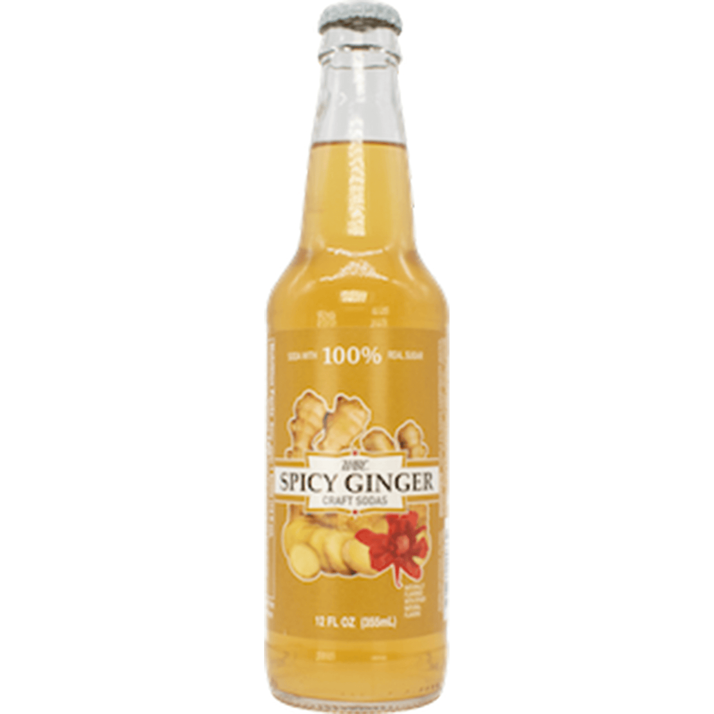 WBC Spicy Ginger Soda, 12oz Glass Bottle 12ct