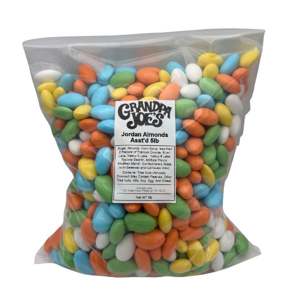 Jordan Almonds Assorted Bulk, 5lb Bag