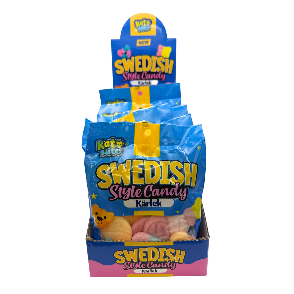 Swedish Style Candy Kärlek 4oz Peg Bag, 12ct