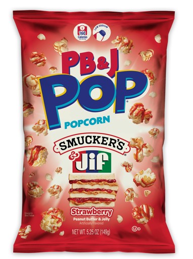 POP Popcorn - Smucker's / Jif PB&J Strawberry Popcorn 5.25oz, 12ct