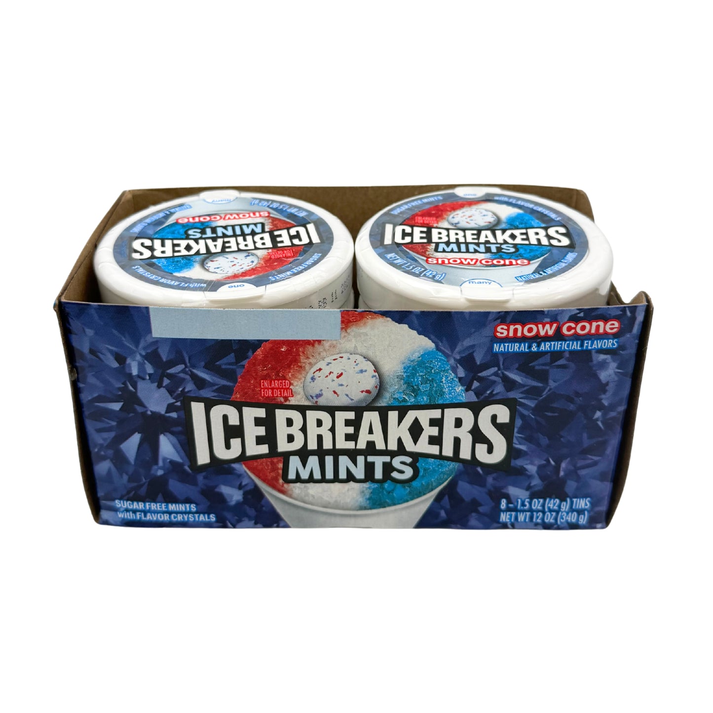 Ice Breakers Snow Cone Flavored Sugar Free Mints 1.5oz, 8ct