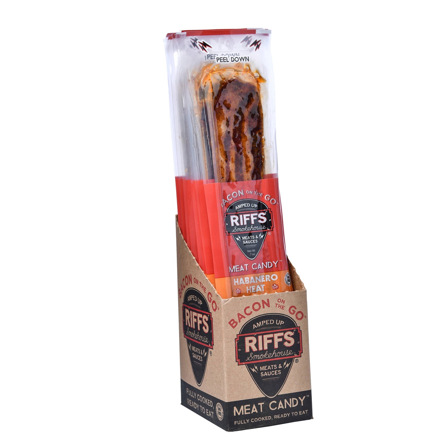Riff Bacon on the Go, Habanero Heat, .7oz, 12ct Box