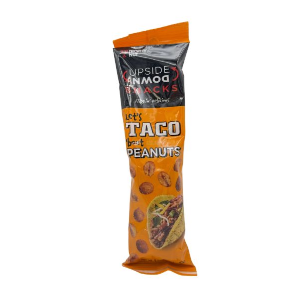 Upside Down Snacks Taco Peanuts 2.25oz, 12ct