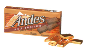 Andes Toffee Crunch Thins 4.67oz Theater Box, 12ct