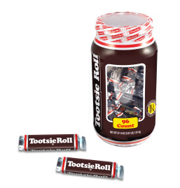Tootsie Roll .5oz Snack Bar 96ct Display Jar