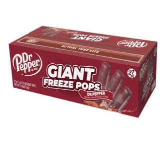 Dr. Pepper Giant Freeze Pops 5.5oz, 27ct