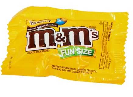 M&M's Peanut Chocolate Fun Size Pack 23lb Bulk Case