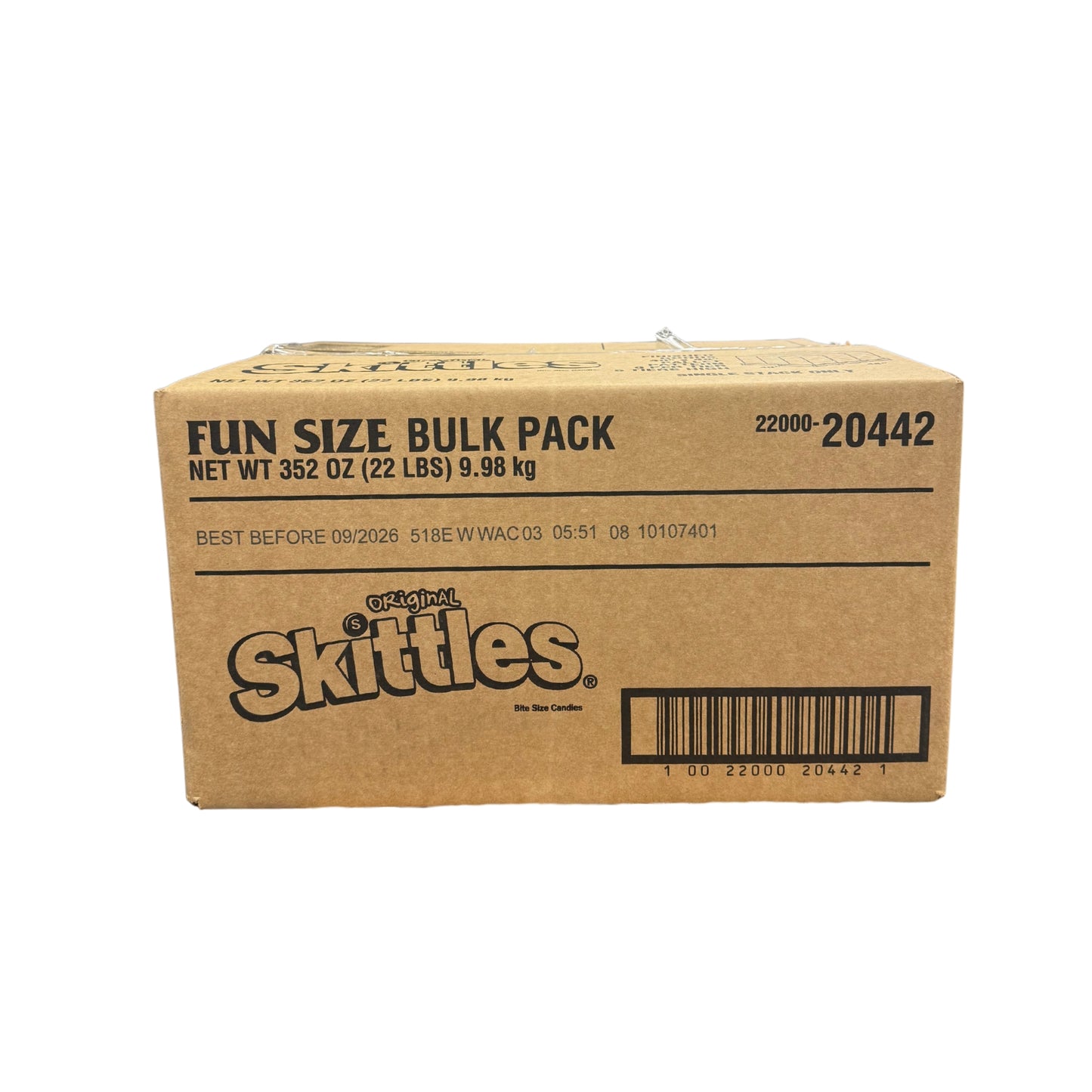 Skittles Original Fun Size Pack, 22lb Bulk Case