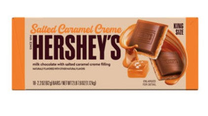 Hershey's Salted Caramel Creme 2.2oz King Size Bar, 18ct