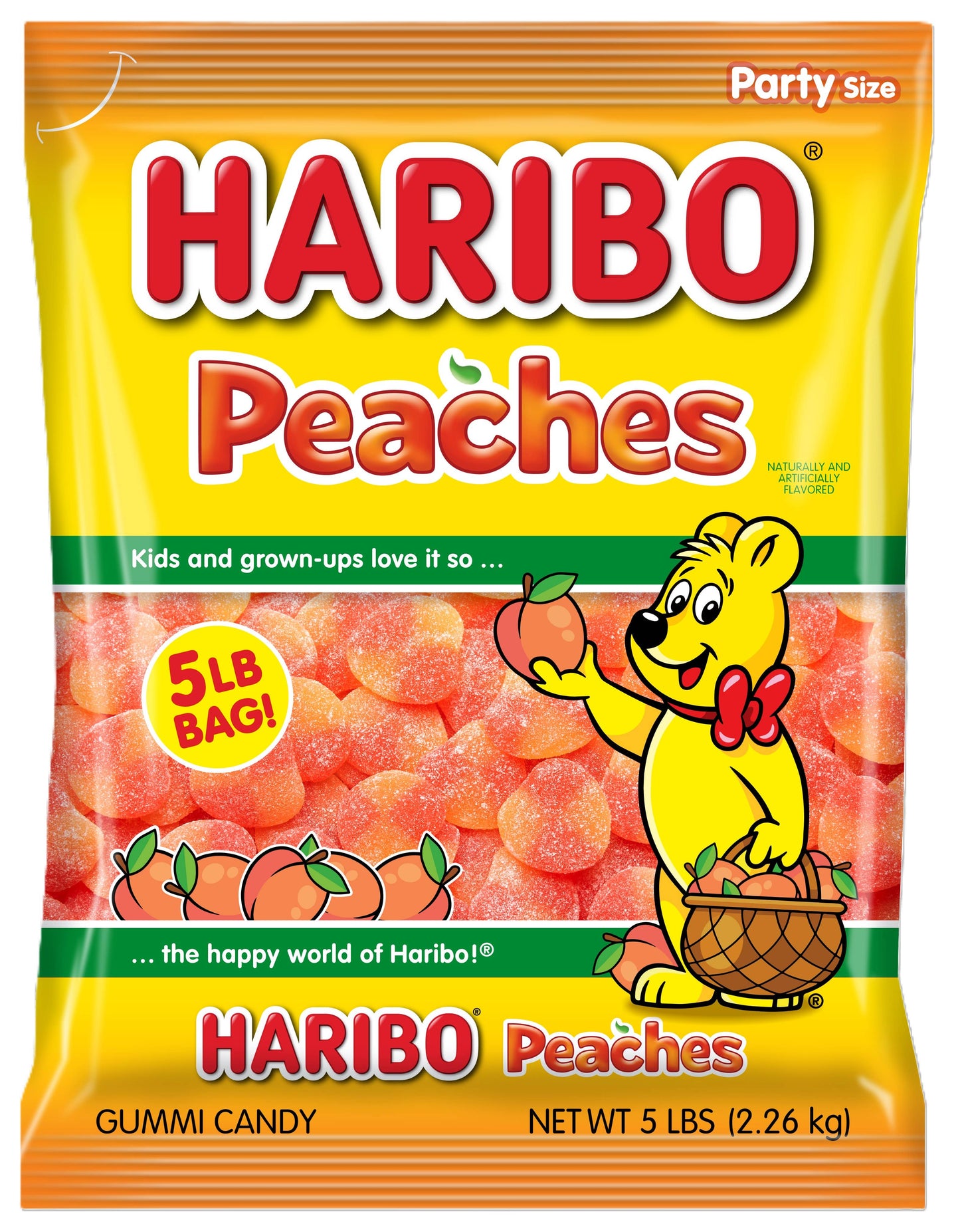 Haribo Peaches, 5lb Bag