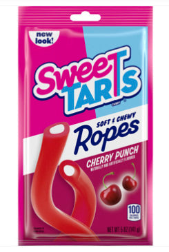 Sweetarts Soft and Chewy Ropes Cherry Punch 5oz, 12ct
