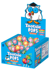 Tootsie Pops The Fruit Ones Assorted Lollipops, 48ct Box