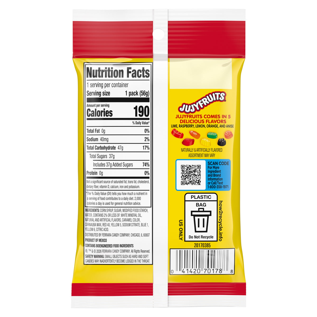 Jujyfruits 2oz Pocket Pack, 12ct