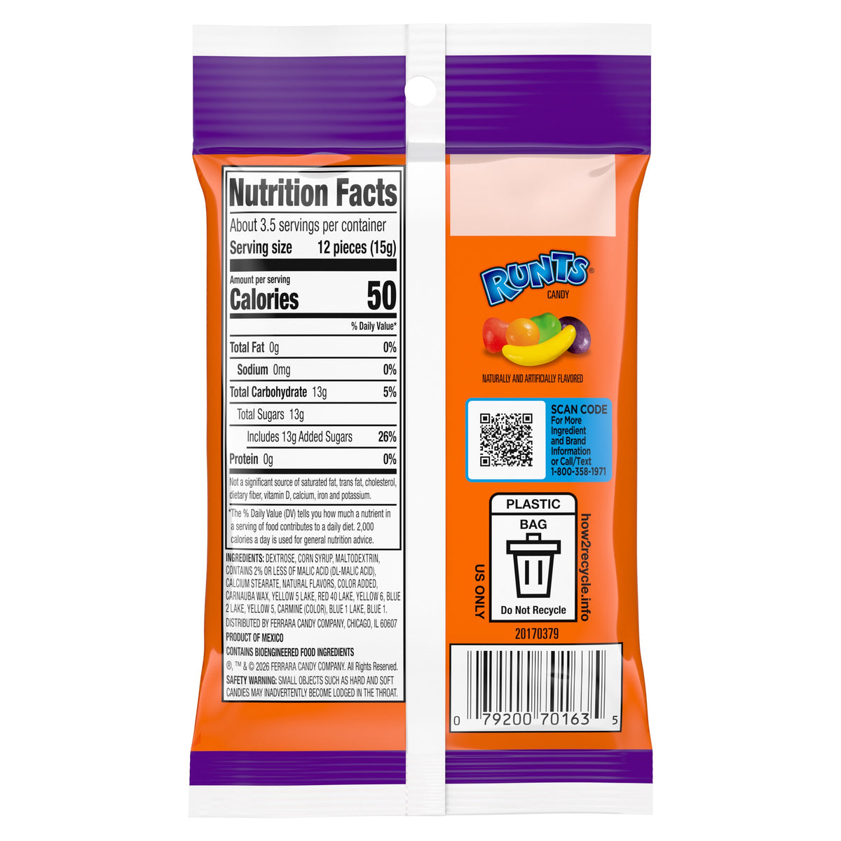 Runts 2oz Pocket Pack, 12ct