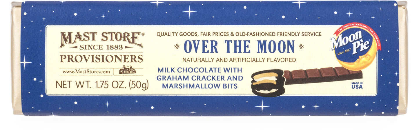 Mast General Chocolate Bar - Moon Pie Over the Moon, 12ct