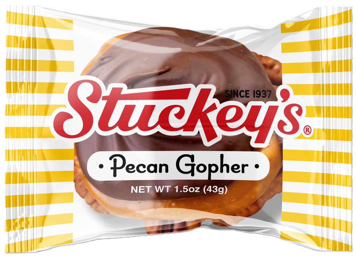 Stuckey's Pecan Gopher 1.5oz Milk Chocolate 24ct