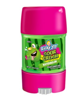 Ricky Joy Sour Crush Green Apple/Watermelon Sour Candy Gel 1.59oz, 12ct