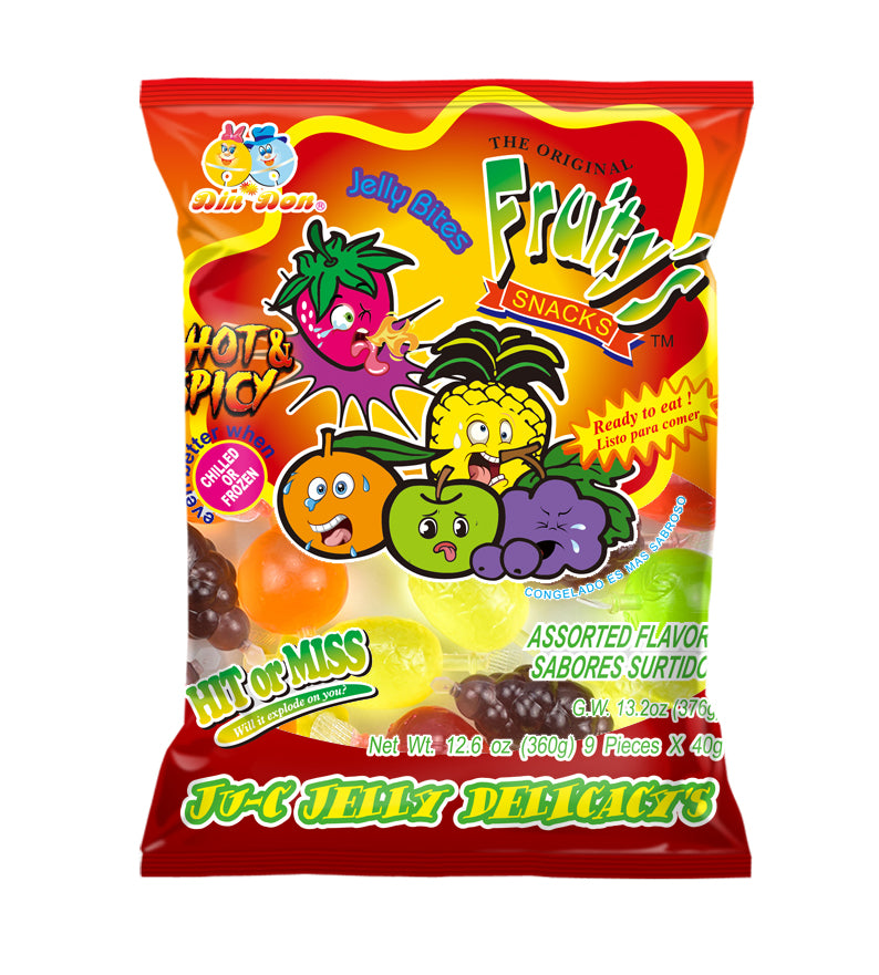 Limited Import Fruity's Ju-C Jellies Hot/Spicy 12.6oz, 30ct