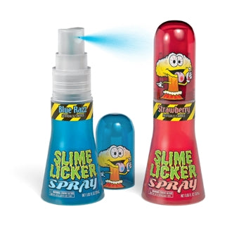 Slime Licker Spray Blue Razz/Strawberry .95oz 12ct