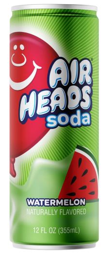 Airheads Soda Watermelon 12oz Can 12ct