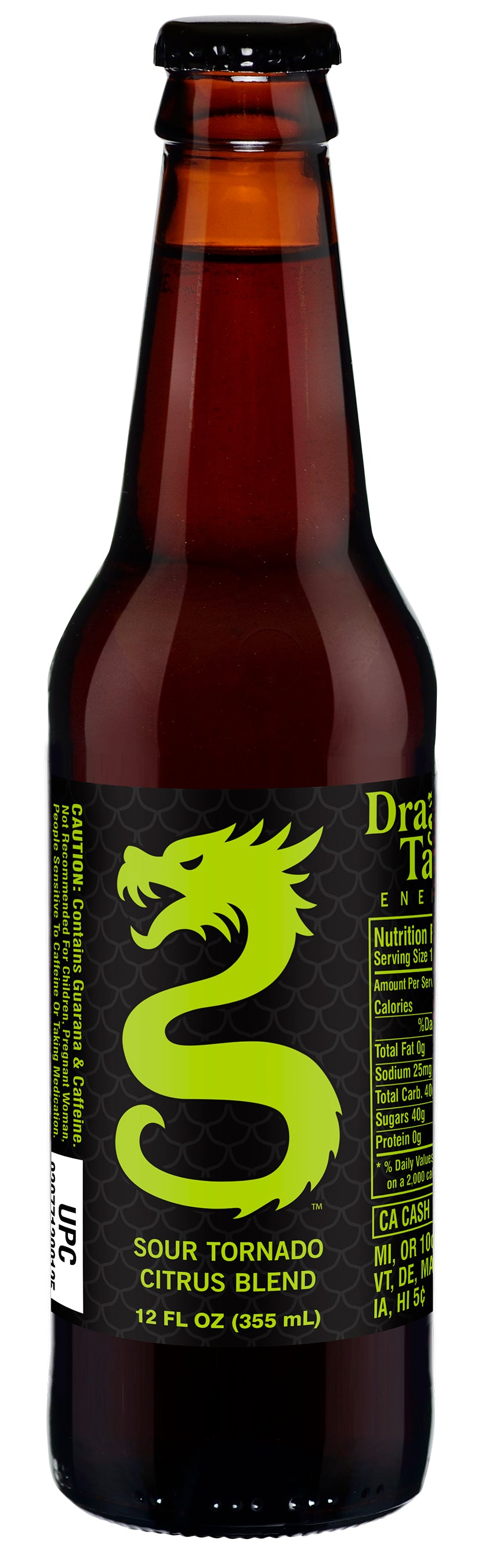 Dragon Tail Energy, Sour Tornado Citrus Blend, 24ct Glass