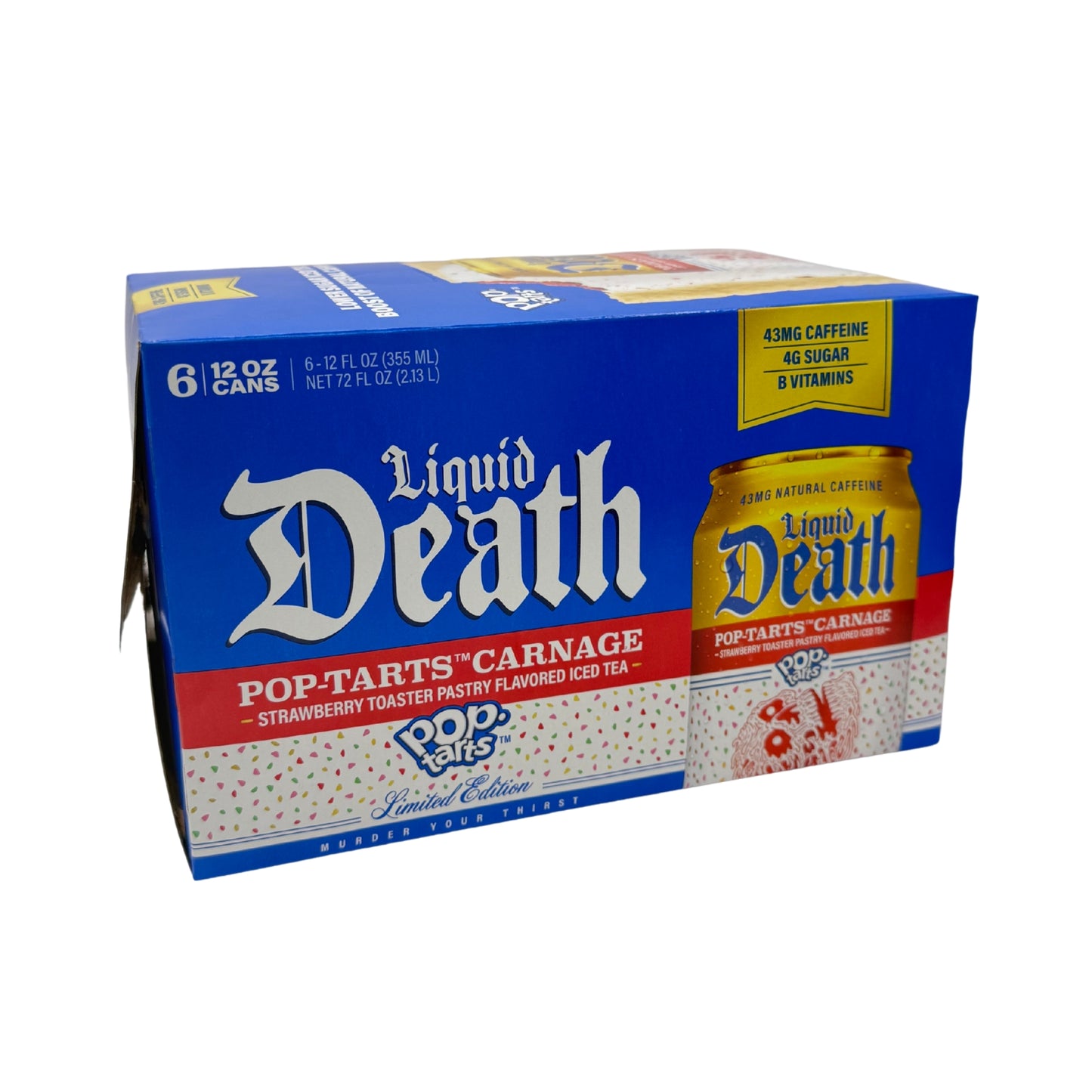 Liquid Death Tea Pop-Tarts Carnage 12fl oz, 6ct Can