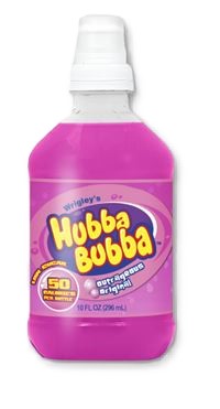 Hubba Bubba Original Drink, 10oz plastic bottle, 12ct
