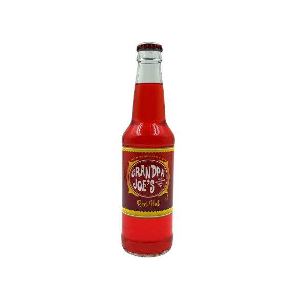 Grandpa Joe's Red Hot Soda, 24ct Glass Bottle