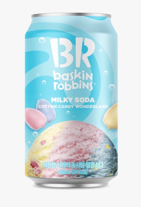 Limited Import - Baskin Robins Cotton Candy Wonderland 350ml Can, 6ct