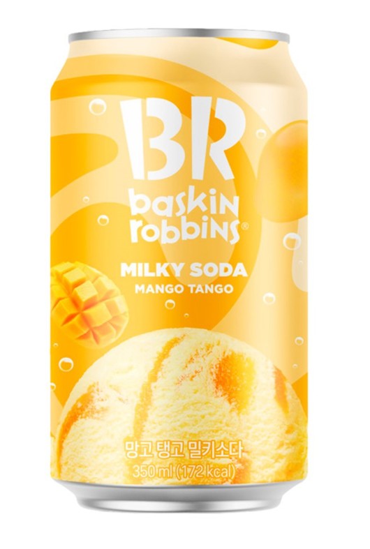 Limited Import - Baskin Robins Milky Soda Mango Tango 350ml Can, 6ct