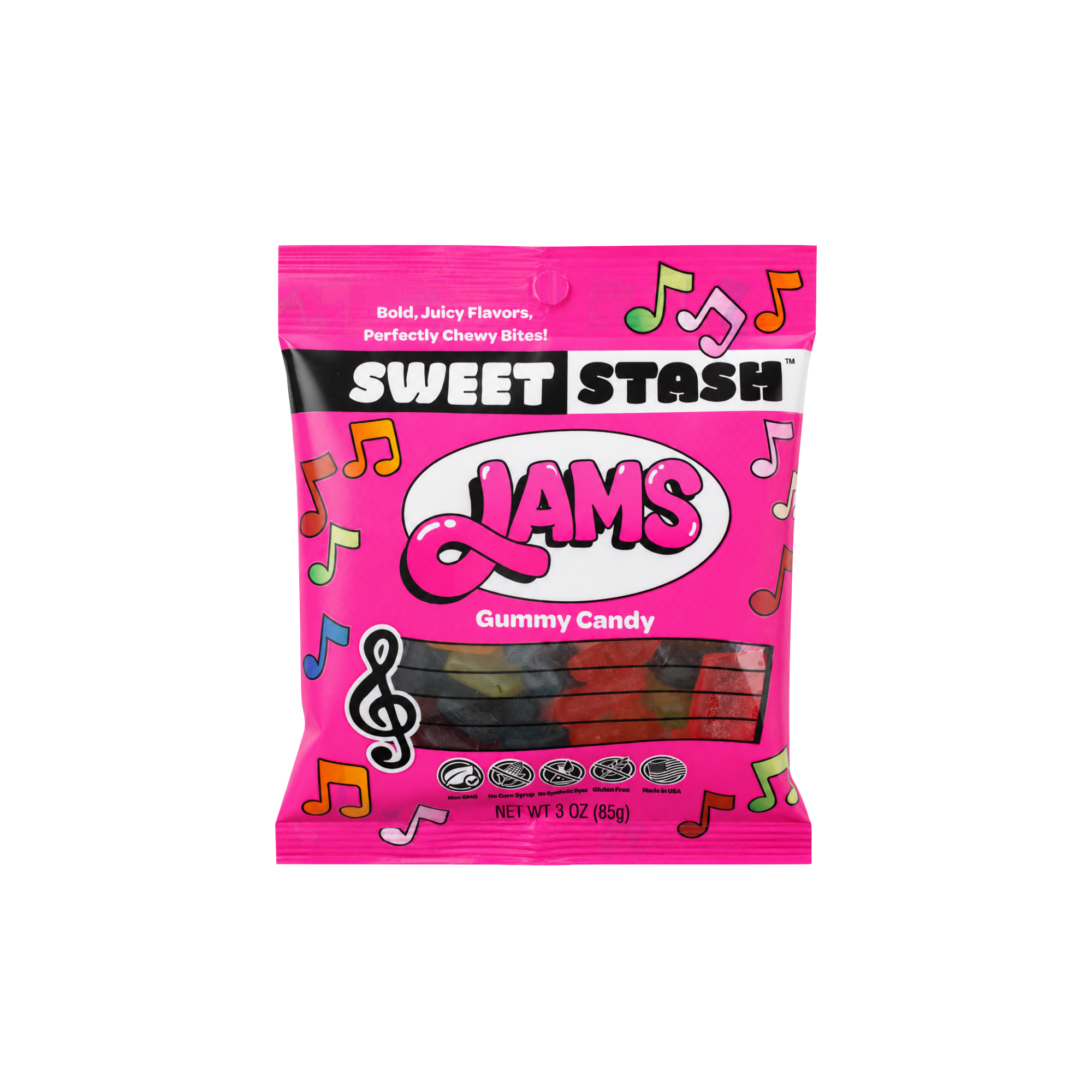 Sweet Stash Jams, Original Gummy Candy 3oz, 12ct – Grandpa Joe's