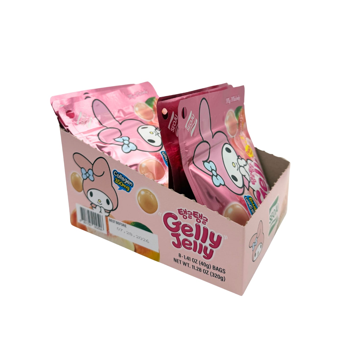 Limited Import - Sanrio Gelly Jelly Peach 8ct, BB 7/28/26