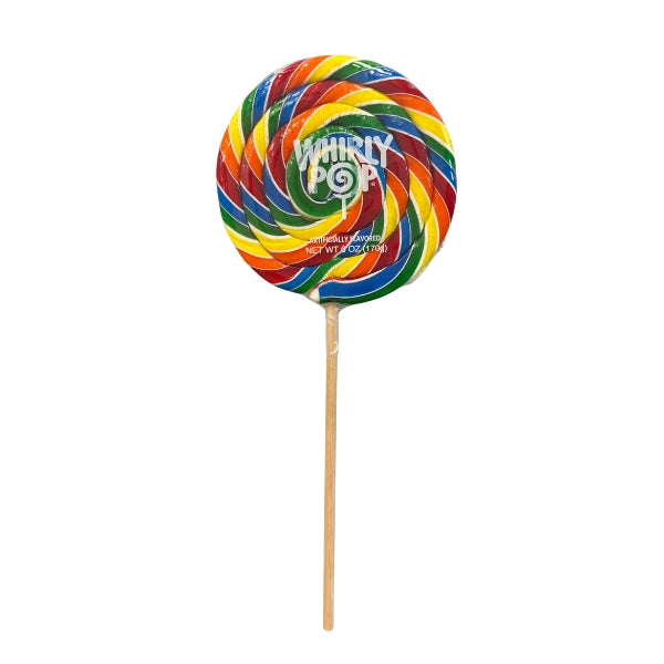 Adams & Brooks Bulk Whirly Pop Rainbow 5.25" 6oz, 12ct Display
