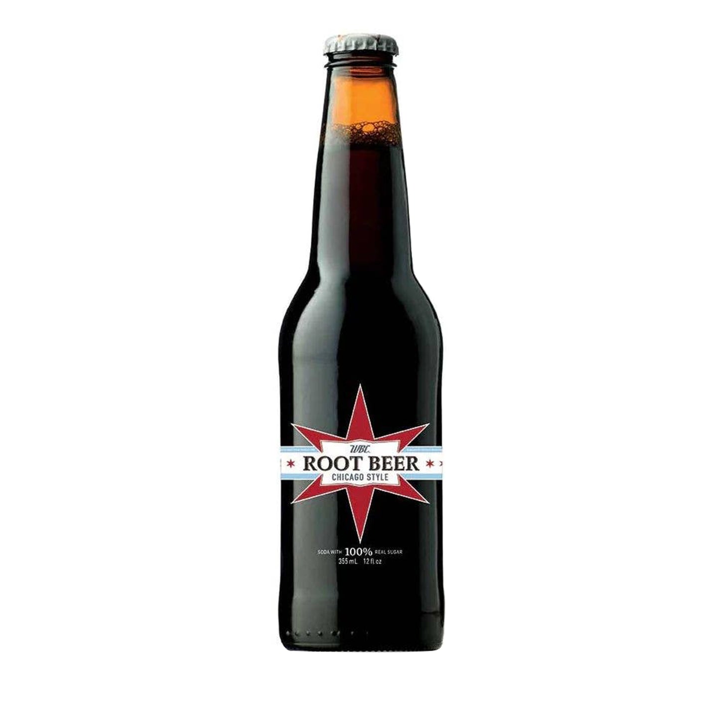 WBC Root Beer Soda, 12oz Glass Bottle 12ct