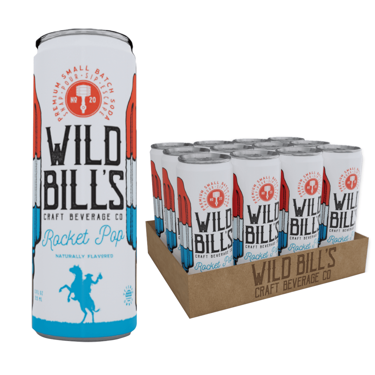 Wild Bill's Rocket Pop, 12oz Cans, 12ct