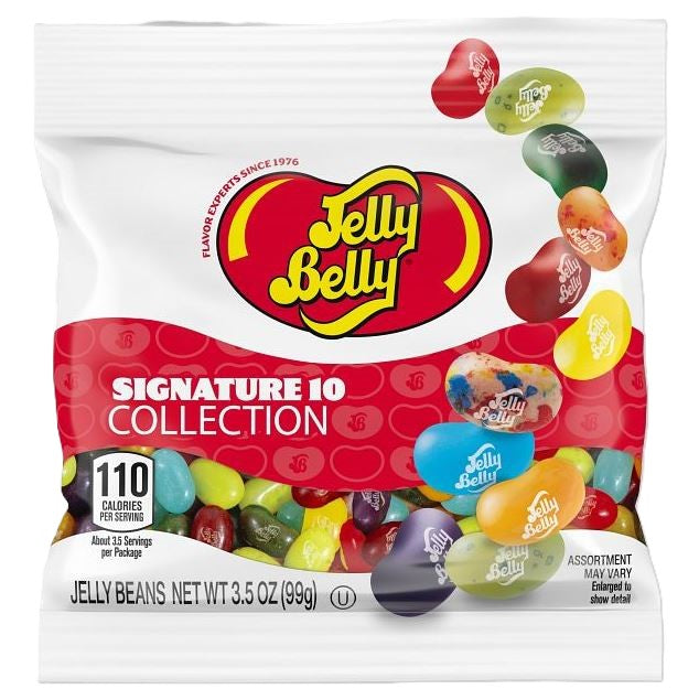 Jelly Belly Signature 10 Collection Jelly Beans, 3.5oz Peg Bag, 12ct