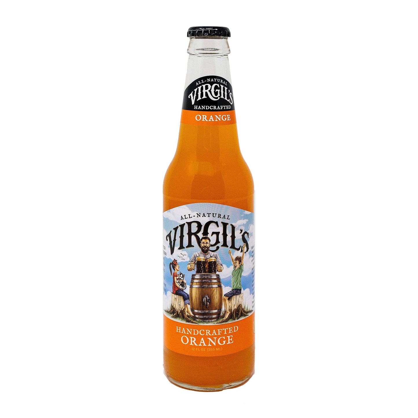 Virgil's Orange Cream Soda, 12oz Glass Bottle 12ct