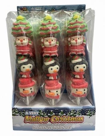 4pc Christmas Mallo Kabobs, 1.6oz, 12ct