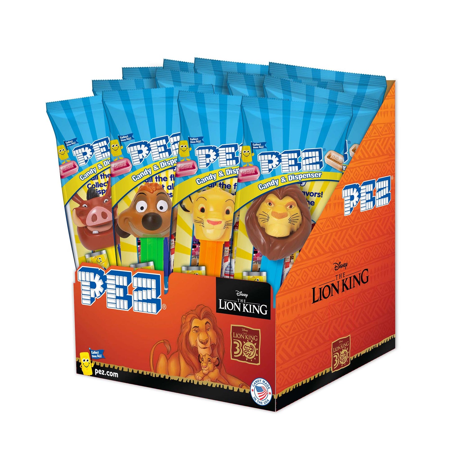 Pez Poly 12ct - Lion King, 30th Anniversary