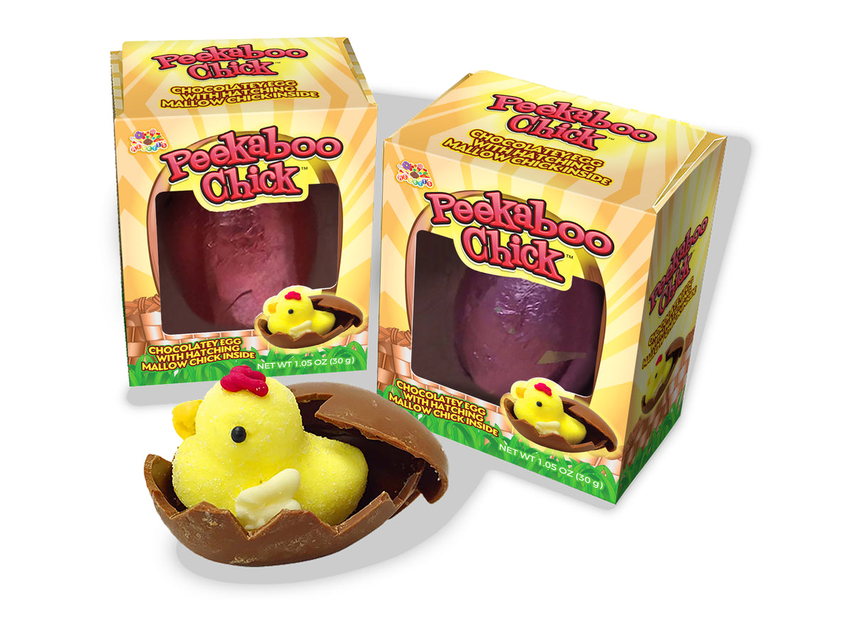 Belgian Milk Chocolate Peek-A-Boo Chick, 1.05oz, 6ct