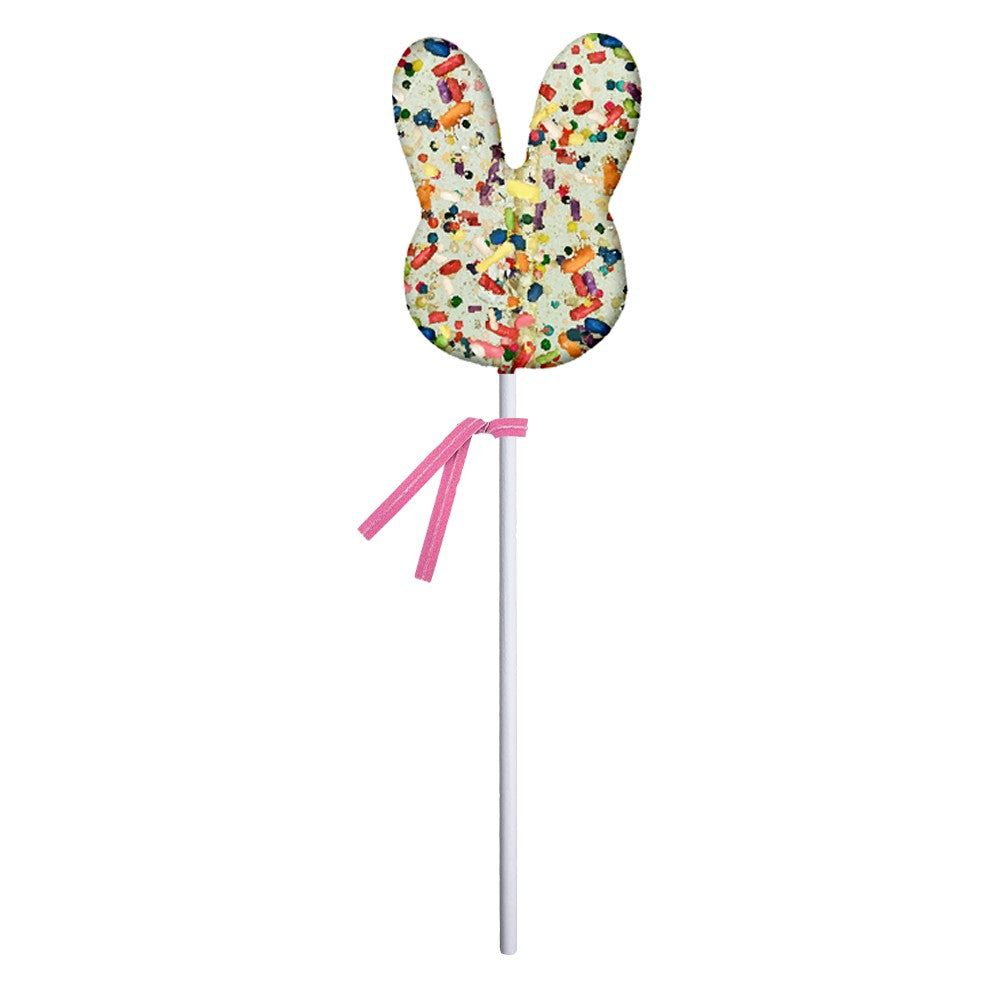 Easter Funfetti Bunny Face Lollipop, 1.3oz, 24ct Display