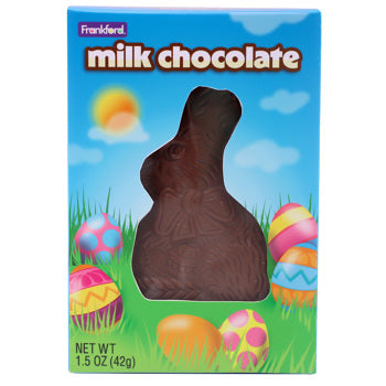 Frankford Milk Chocolate Bunny, 1,5oz, 18ct