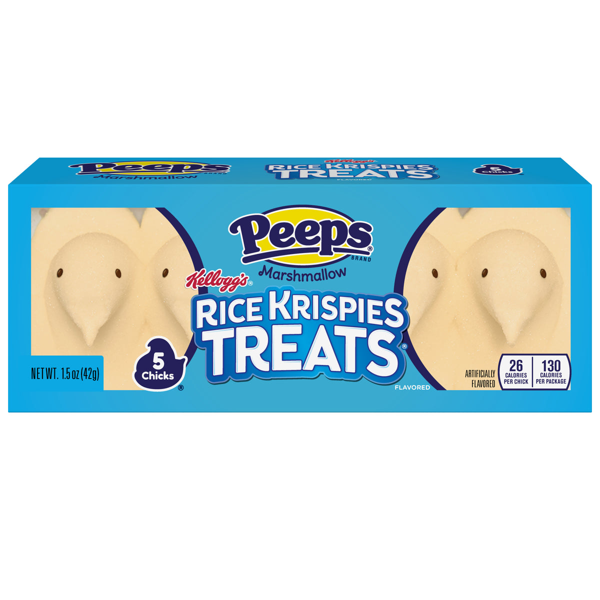 5ct PEEPS Rice Krispies Treats Marshmallow Chicks, 24ct