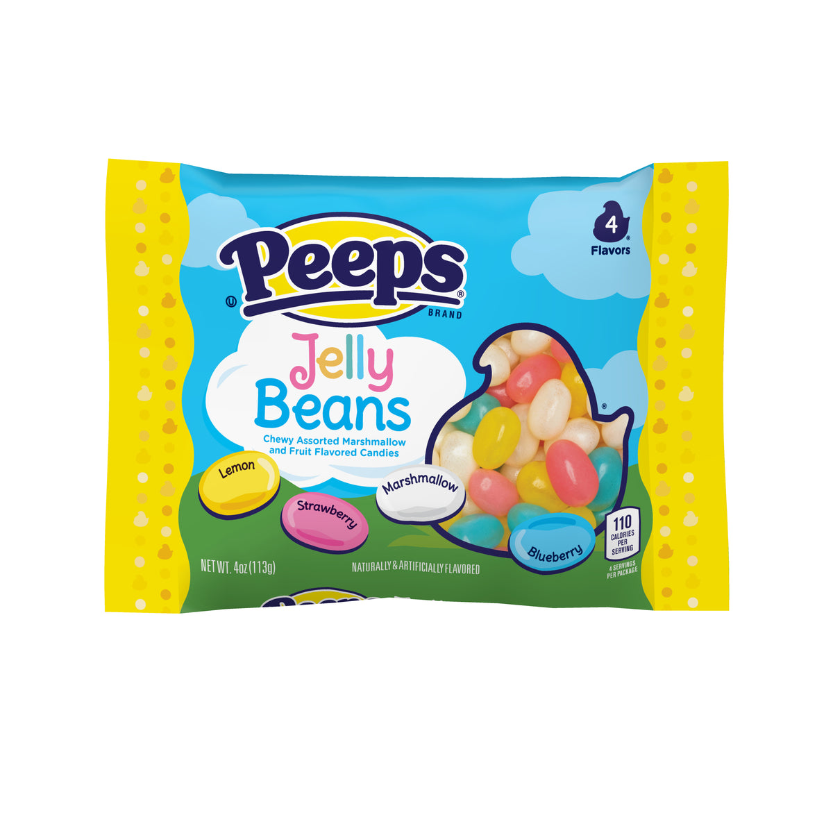 PEEPS Jelly Beans, 4oz pouch, 12ct
