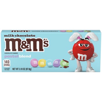 M&Ms Easter Milk Chocolate Pastel Theater Box, 3.1oz, 12ct
