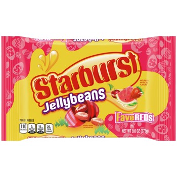 Starburst Red Jelly Bean Laydown Bag, 9.6oz, 36ct