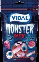 Vidal Gummi Monster Mix Gusset Bag, 6.35oz, 7ct